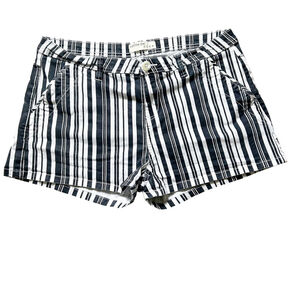 Cotton On Black & White Striped Shorts Cotton-Blend Size 10